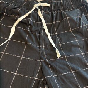 Black and White Stitch Detail Pants